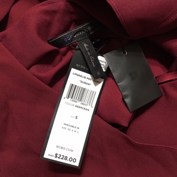 BCBGMaxAzria Duran Cold Shoulder Halter Dress - Picture 6 of 8